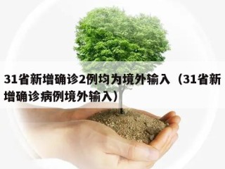 31省新增确诊2例均为境外输入（31省新增确诊病例境外输入）